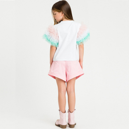 TWINSET Girls woven shorts in pastel pink