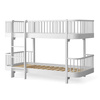  OLIVER FURNITURE Łóżko piętrowe Wood Original Low Bunk Bed, biały 90x200 cm