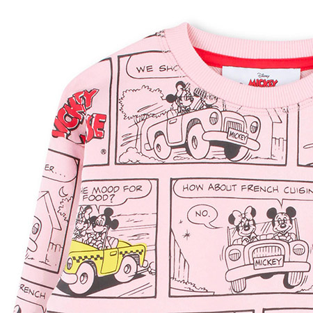 THE MARC JACOBS Bluza dziecięce MICKEY MOUSE, jasno-różowa