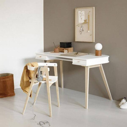 OLIVER FURNITURE Дитячий дерев'яний стіл, білий, висота 72,6 см