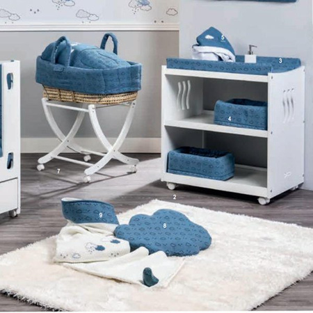 PICCI SPACE Komoda z niebieską aplikacją