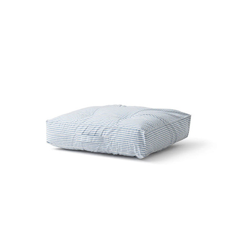 OLIVER FURNITURE FLOOR CUSHION, BLUE STRIPES
