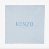 KENZO Kids Kocyk niemowlęcy dla chłopca z bawełny organicznej błękitny