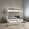  OLIVER FURNITURE Seaside Łóżko piętrowe białe z pionową drabinką