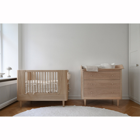 We Are Bitte Nature children's chest of drawers with three drawers, oak