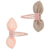 CARRÉMENT BEAU Pink & Beige Hairclips (2 Pack)