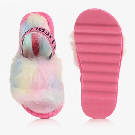 BILLIEBLUSH Fur slides for girls