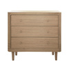 We Are Bitte Nature children's chest of drawers with three drawers, oak