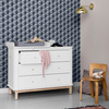 OLIVER FURNITURE Przewijak mały do komody Wood z 6 szufladami biały