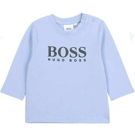 BOSS KIDS Boys Blue Cotton T-shirt