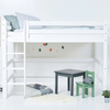 Hoppekids ECO Luxury high sleeper bed with straight ladder 90x200 cm