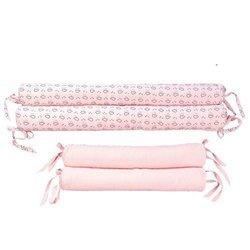 PICCI LIBERTY Komplet ochraniaczy do łóżka dziecięcego 4 sztuki róż