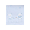 PICCI Nene embroidered blanket with bear application blue