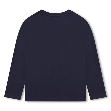 BOSS Kids Piżama chłopięca z długim rękawem granatowa