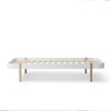 OLIVER FURNITURE Łóżko dziecięce Wood Lounger biały/dąb 120x200 cm