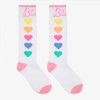 BILLIEBLUSH Girls white socks with hearts print