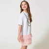 TWINSET Girls mint dress with tulle frill
