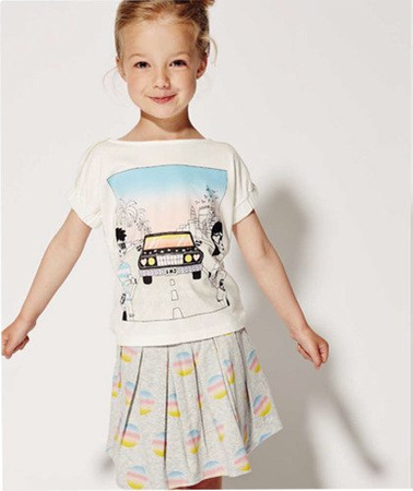 THE MARC JACOBS T-shirt dziewczęcy z krótkim rękawem z nadrukiem