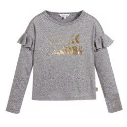 LITTLE MARC JACOBS T-shirt dziewczęcy z długim rękawem