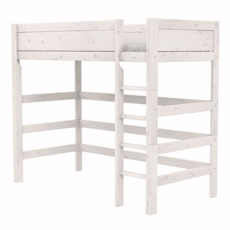 LIFETIME Kidsrooms Łóżko High Sleeper 177 cm z drabinką, whitewash