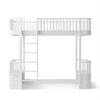 OLIVER FURNITURE Łóżko Wood Original Loft na antresoli 90x200 cm, białe