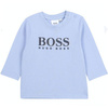BOSS KIDS Boys Blue Cotton T-shirt