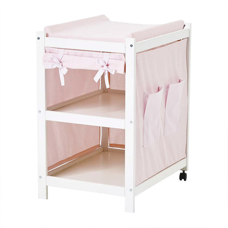 Hoppekids IDA-MARIE curtain for changing table, light red