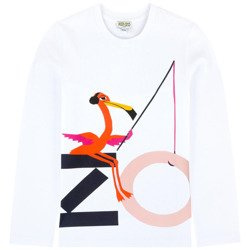 KENZO Kids Printed ling sleeve t-shirt