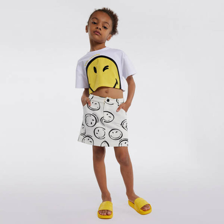 MARC JACOBS Girls ivory smiley faces skirt