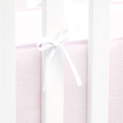 HOPPEKIDS Baby bed bumper 60x120 cm, red stripes