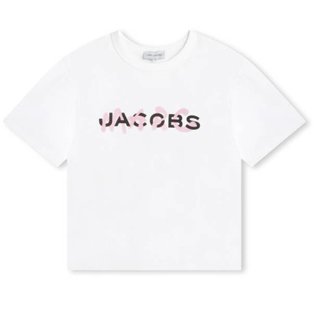 THE MARC JACOBS T-shirt dziecięcy dla dziewczynki z logo biały
