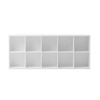 OLIVER FURNITURE WOOD SHELVING UNIT 5X2 W. SUPPORT