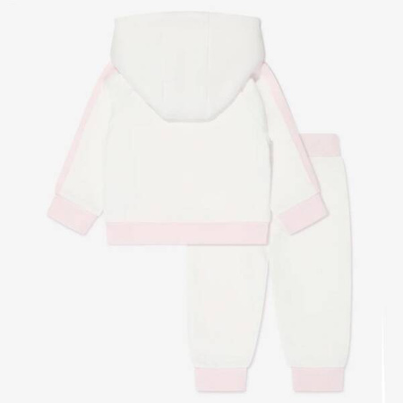 BOSS Kids Baby girls 2-piece logo tracksuit in white