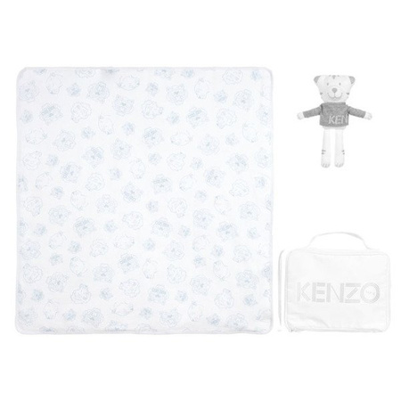 KENZO Kids baby blanket with soft toy