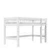 LIFETIME Kidsrooms Kid's Mid Sleeper Bed 128 cm with Ladder Breeze