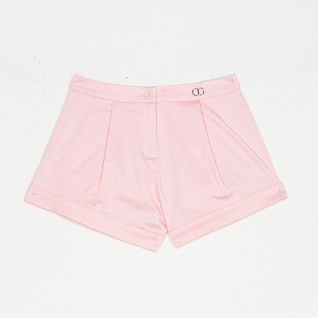 TWINSET Girls woven shorts in pastel pink