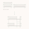 OLIVER FURNITURE Conversion kit Wood Łóżeczko dziecięce MINI+ COT BED do łóżka MINI+ LOW BUNK BED, oak