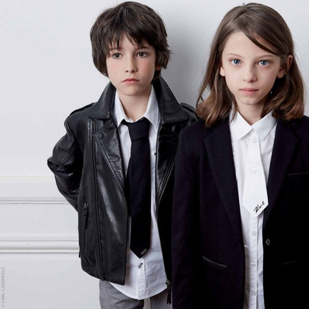 KARL LAGERFELD KIDS Krawat chłopięcy czarny