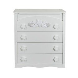 PICCI NANNY Dresser Changing Table White