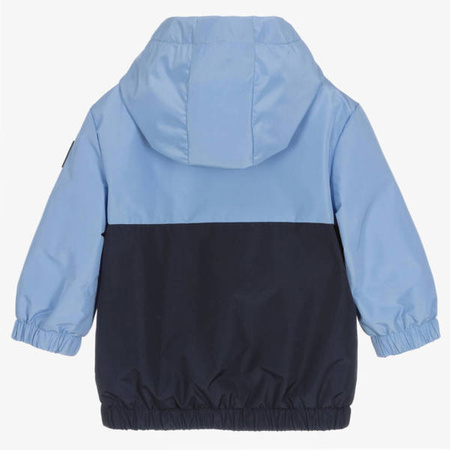 BOSS KIDS Baby boys hooded jacket pale blue and navy