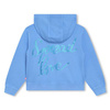 Billieblush Girls hooded blue cardigan with print