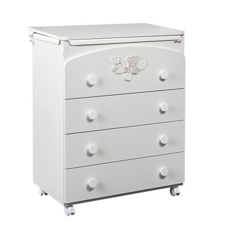 PICCI STELLA Komoda dziecięca z wanienką i przewijakiem kremowa