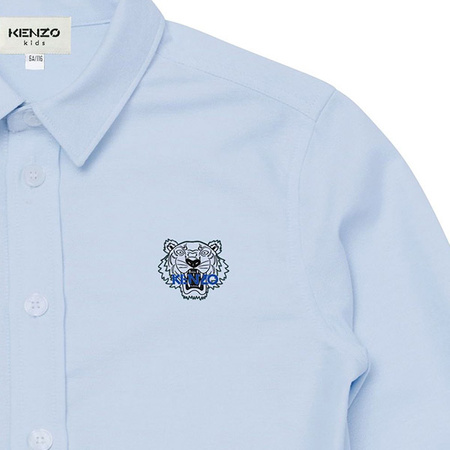 KENZO Kids Boys Oxford Blue Shirt 