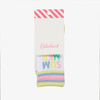 BILLIEBLUSH Girls white socks with colorful print