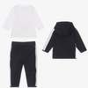 BOSS KIDS Boys navy 3-piece tracksuit