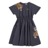 KENZO Kids Sukienka z krótkim rękawem ziemno-szara z nadrukiem