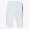 BOSS KIDS Baby boys white and blue 3-piece organic cotton tracksuit
