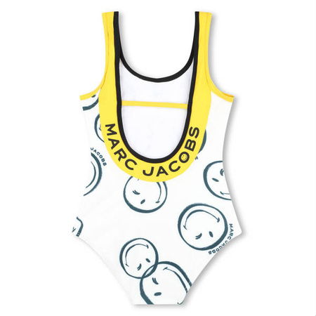MARC JACOBS Girls ivory smiley faces swimsuit