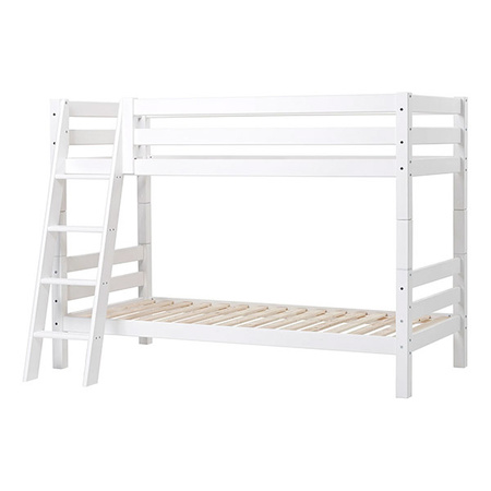  HOPPEKIDS  ECO Luxury łóżko piętrowe z poprzeczną drabinką 90x200cm