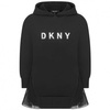 DKNY Sukienka dziewczęca z kapturem czarna